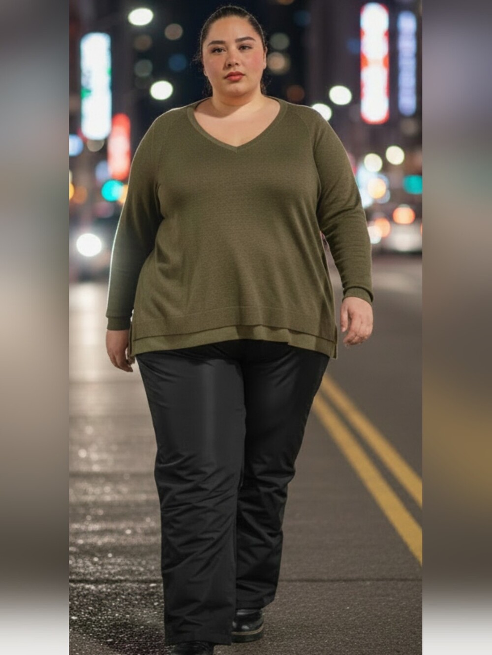 Lane Bryant V-Neck Sweater Top Size 4X
